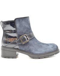 Hogan - Graue Wildleder Leder Stiefeletten - Lyst
