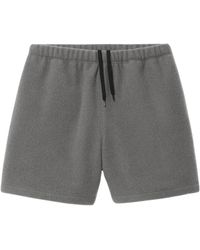 Rier - Korte Broeken ,Grijs ,Katoen Cotton Jersey Shorts - Lyst