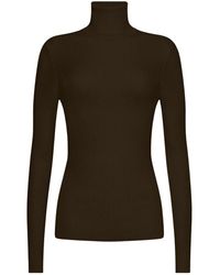 Wolford - Merino Fine Rib Top Long Sleeves - Lyst