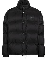 Prada - Jassen ,Zwart ,Nylon Piumino - Lyst