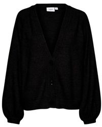 Saint Tropez - Schwarzer cardigan mit puffärmeln - Lyst