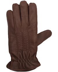 Orciani - Drummed Leather Gloves - Lyst