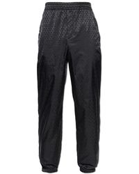 McQueen - Broeken ,Zwart ,Leer Broek Met Ingenaaid Ritsen - Lyst