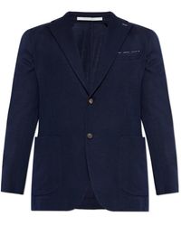 Eleventy - Wollen Blazer Met Reverskraag - Lyst
