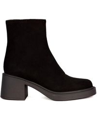 Roberto Festa - Schwarze Wildleder Stiefeletten Mit Gummisohle - Lyst