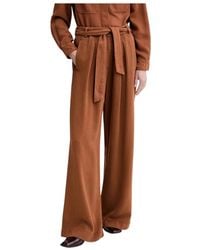 Sessun - Broeken ,Bruin ,Wijde Broek - Lyst