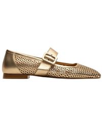 Parallèle - Schoenen ,Geel ,Leer Moka Ballerina - Lyst