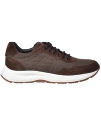 Baldinini - Suede Leather And Fabric Trainers - Lyst