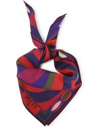 PUCCI - 90X90 Silk Foulard-Donna - Lyst