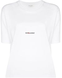Saint Laurent - Rive gauche t-shirt - Lyst
