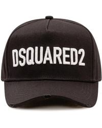 DSquared² - Baumwollcap Mit Print Im Used-Look - Lyst