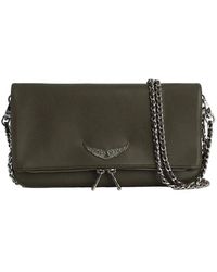 Zadig & Voltaire - Grained Rock Clutch - Lyst
