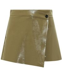 MSGM - Bermuda Shorts Met Knoopdetail - Lyst