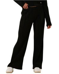 Envii - Broeken ,Zwart ,Zwarte Trendy Broek Voor Vrouwen - Lyst