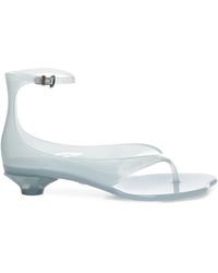 Chloé - Blauwe Sandalen Met Anatomische Teen - Lyst