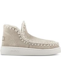 Mou - Schoenen ,Suède Zomer Eskimo Geperforeerd Suède Sneakers - Lyst
