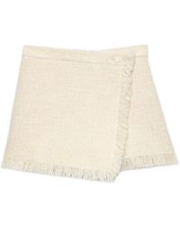 MSGM - Korte Broeken ,Wit ,Nylon Short Shorts - Lyst