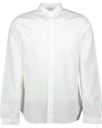 Prada - Overhemden ,Wit ,Katoen Witte Katoenen Overhemd, Klassieke Stijl - Lyst