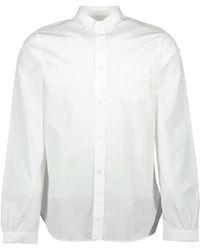 Prada - Overhemden ,Wit ,Katoen Witte Katoenen Overhemd, Klassieke Stijl - Lyst