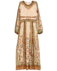 Zimmermann - Kleedjes ,Veelkleurig ,Leer Maxi Jurk - Lyst