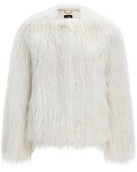 CESARE GASPARI - Winter kunstpelzjacke - weiß - Lyst
