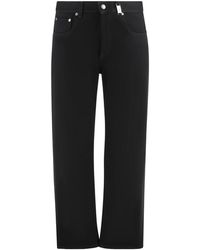 McQueen - Jeans ,Zwart ,Katoen 5-Pocket Straight-Leg Jeans - Lyst