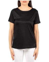 Fay - Overhemden ,Zwart ,Stijlvolle Gebreide Top - Lyst