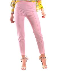 Moschino - Broeken ,Roze ,Slim-Fit Broek - Lyst