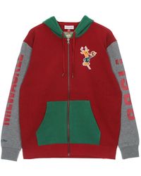 Mitchell & Ness - Hoodies & Sweatvesten ,Veelkleurig ,Katoen Nba Scarlet Zip Hoodie - Lyst