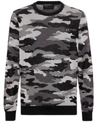 Philipp Plein - Pullover Ronde Hals Camouflage - Lyst