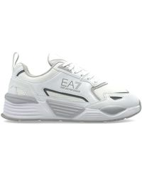 EA7 - Schoenen ,Wit ,Leer Ace Runner Special Sneakers - Lyst