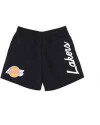 Mitchell & Ness - Korte Broeken ,Zwart ,Nylon Casual Shorts - Lyst