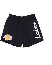 Mitchell & Ness - Korte Broeken ,Zwart ,Nylon Casual Shorts - Lyst