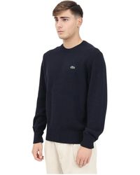 Lacoste - Wollen Trui Met Ronde Hals - Lyst
