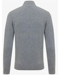 Genti - Truien & Vesten ,Grijs ,Turtleneck Sweater 3 Knopen Grijs - Lyst