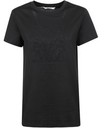 Max Mara - Tops ,Zwart ,Katoen Giovane T-Shirt - Lyst