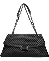 Rebelle - Alexis Big Metalessé Leder Tasche - Lyst