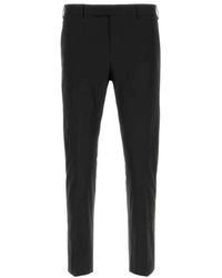 PT Torino - Schwarze Stretch-Baumwollmischung Hose - Lyst