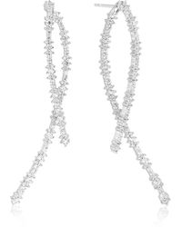 Sif Jakobs Jewellery - Orecchini in argento sterling con zirconi bianchi - Lyst