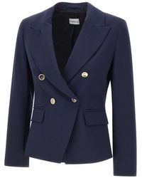 Marella - Jassen ,Blauw ,Wol Blazer Indulto - Lyst