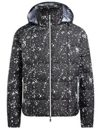 ARMANI EXCHANGE - Jacke mit schwarzem farbspritzer-muster - Lyst