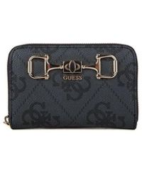 Guess - Janie Logo Slg Med Zip Around - Lyst