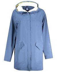North Sails - Jassen ,Blauw ,Blauwe Parka Jas Met Capuchon En Print - Lyst