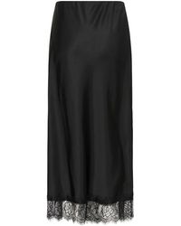 Kaffe - Rokken ,Zwart ,Polyester Kaalina Rok - Lyst