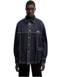 WRSTBHVR - Leandra Denim Shirt - Lyst