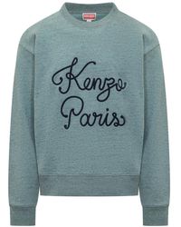 KENZO - Hoodies & Sweatvesten ,Blauw ,Katoen Sweatshirts - Lyst