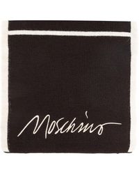 Moschino - Accessoires ,Bruin ,Sjaal Met Logo - Lyst