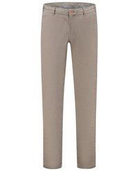 North84 - Broeken ,Bruin ,Wol Reiswol Look Chino Broek - Lyst
