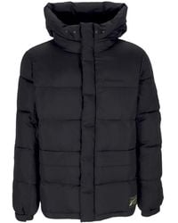 Propaganda - Jassen ,Zwart ,Polyester Zwarte Puff Donsjas Met Capuchon - Lyst