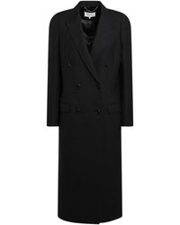 Maison Margiela - Double Breasted Coat - Lyst